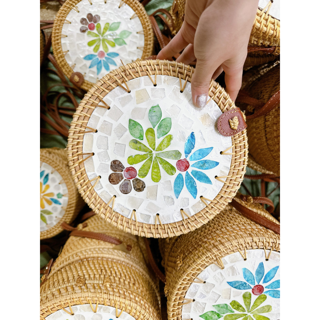 Túi xách mây tre đan hàng đẹp - hàng xuất khẩu