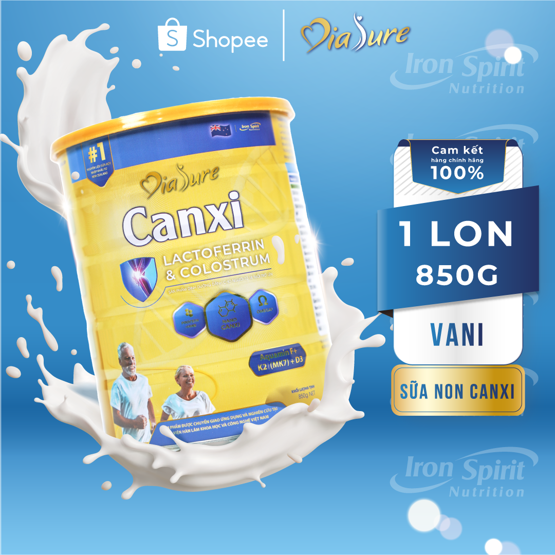 Sữa non xương khớp DIASURE CANXI (850GAM)- Hỗ trợ bổ sung dinh dưỡng, phòng chống loãng xương