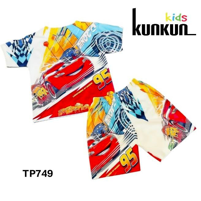 Đồ bộ bé trai thun lạnh in hình Xe đua KunKun Kid TP658-749-809-828 - Size đại cho bé trai từ 10-60kg