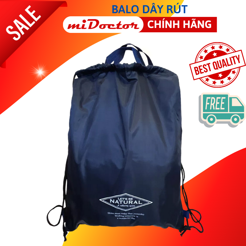 Balo dây rút unisex, vải dù chống thấm nước trẻ trung năng động - Hàng chính hãng miDoctor