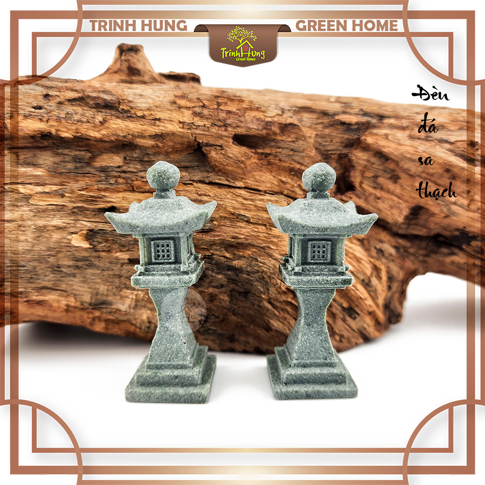 Tượng đèn đá ST095 chất liệu đá sa thạch - trang trí tiểu cảnh, bán cạn, bonsai, terrarium