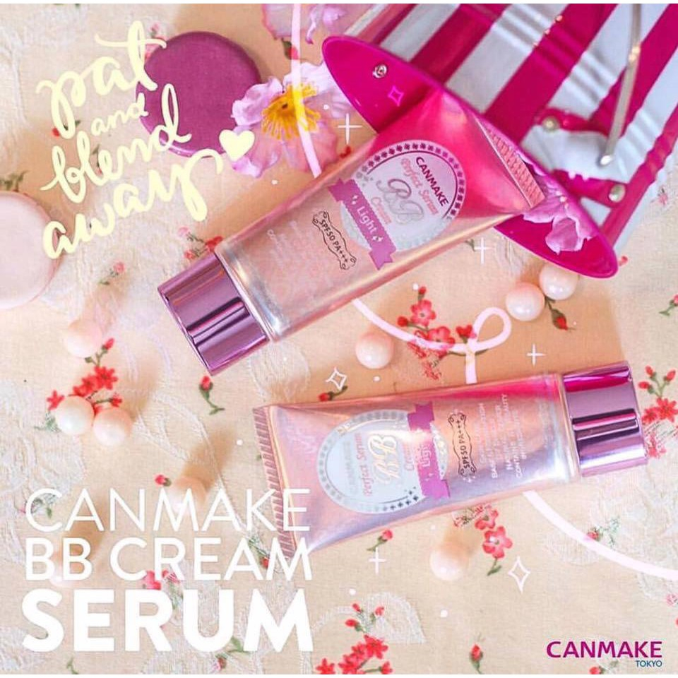 Kem Nền BB Canmake Perfect Serum BB Cream 30g SPF50 PA+++ Nhật Bản