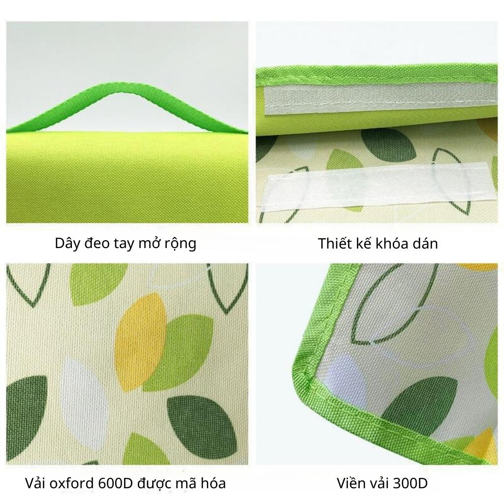 Thảm picnic thảm decor gấp gọn dã ngoại ngoài trời nhiều màu sắc - Thảm caro vải Polyester chống nước