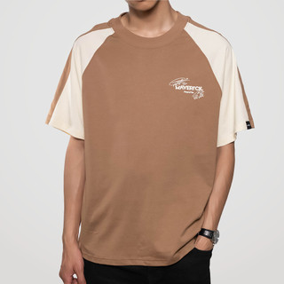 Áo thun raplan maverick tiến dũng, văn thanh brown 100% cotton tshirt015 - maverick style