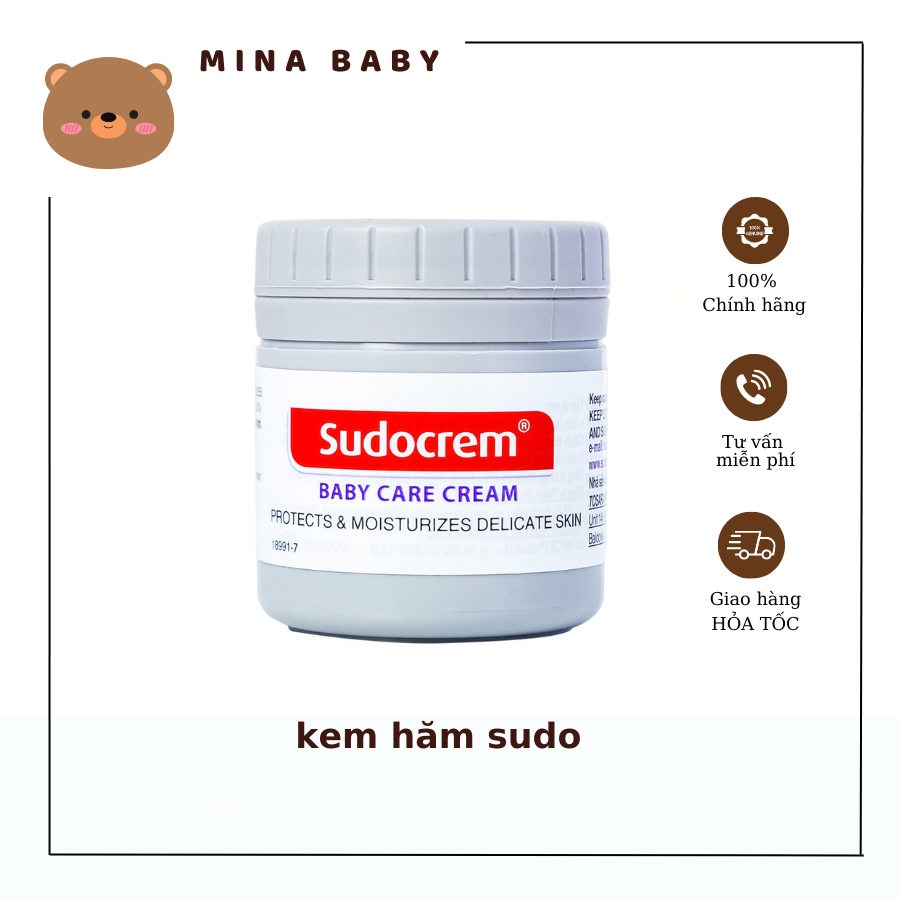 Kem hăm tã cho trẻ sơ sinh Sudo crem nội địa Anh 60g