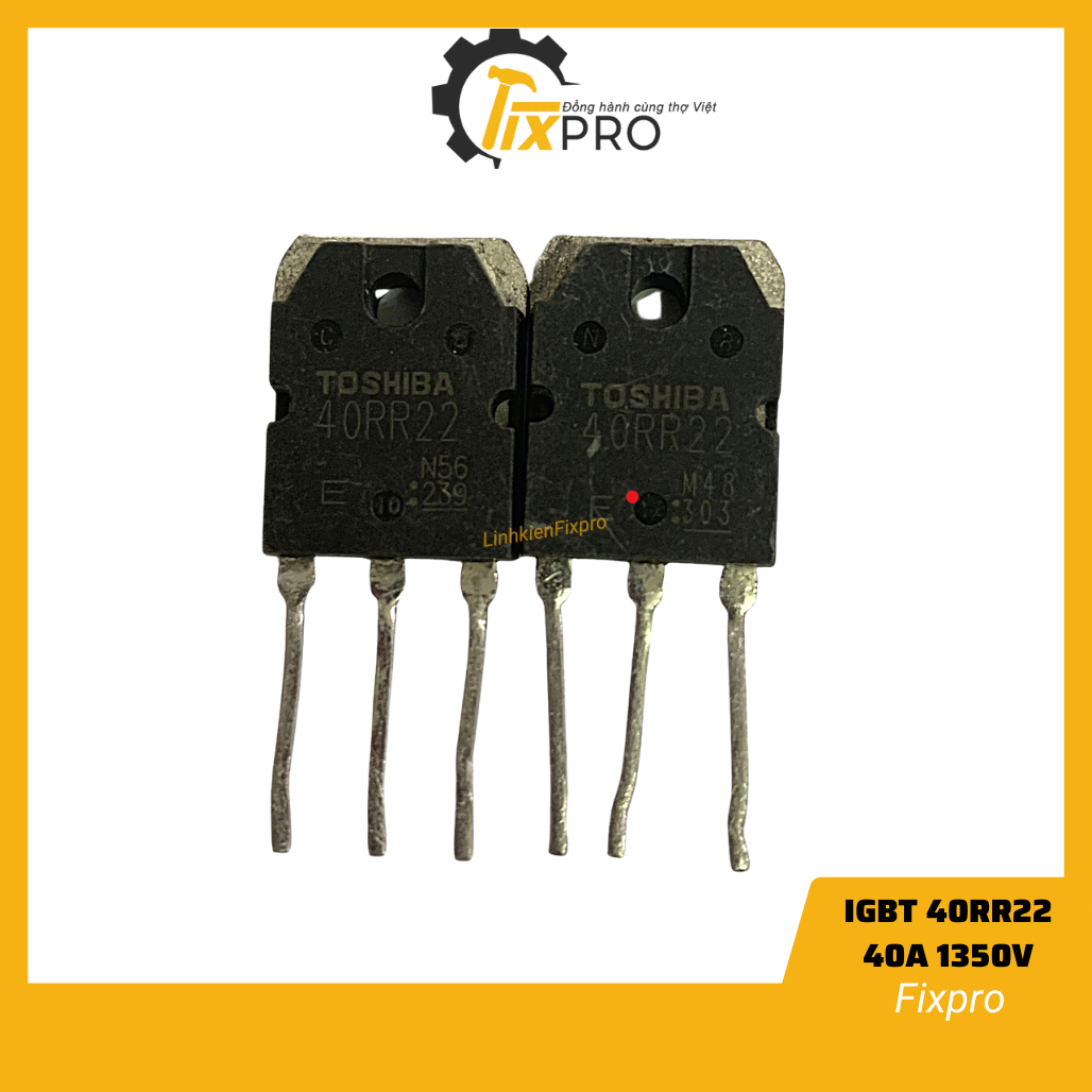 IGBT bếp từ 40RR22 40A-1350V tháo máy chính hãng Toshiba