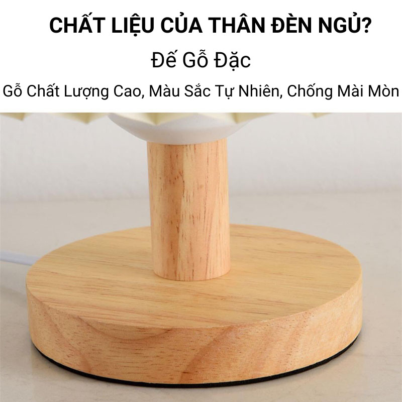 Đèn Ngủ Xếp Ly Chân Gỗ Ánh Sáng Vàng Ấm Áp Dễ Dàng Lắp Đặt Decor Cho Ngôi Nhà Của Bạn