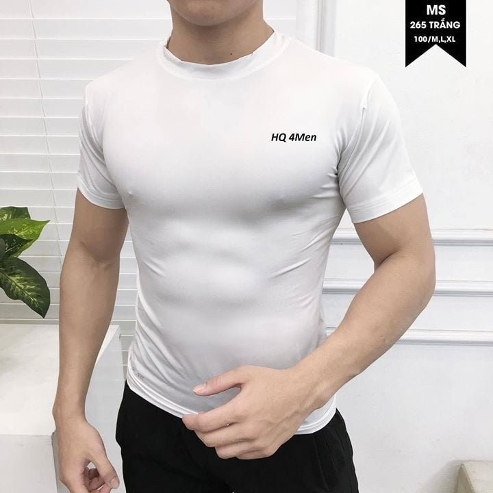 Áo thun nam thể thao, ôm body, tập gym chất thun cotton lạnh