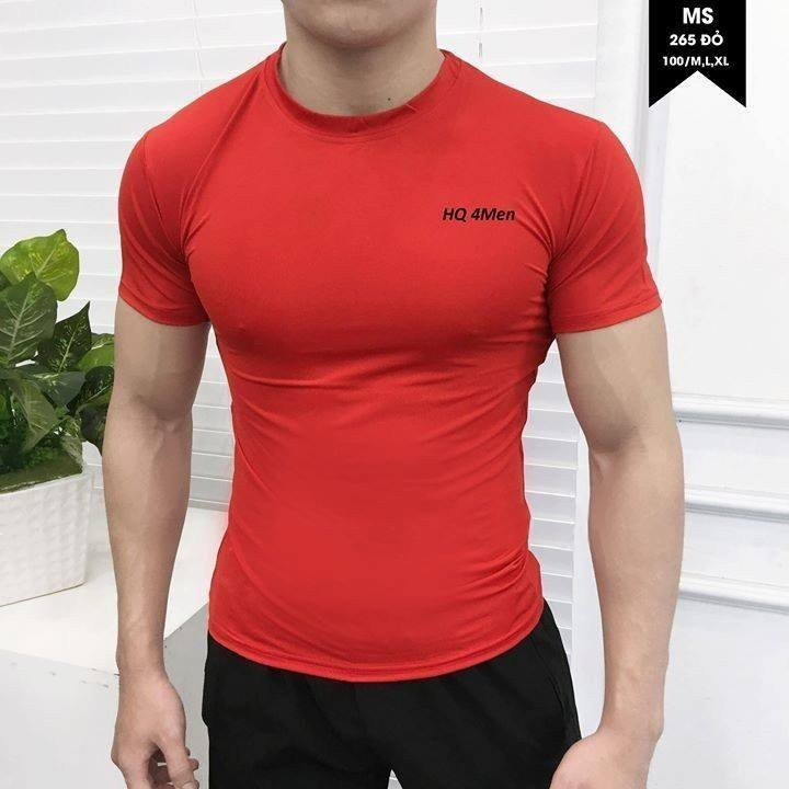 Áo thun nam thể thao, ôm body, tập gym chất thun cotton lạnh