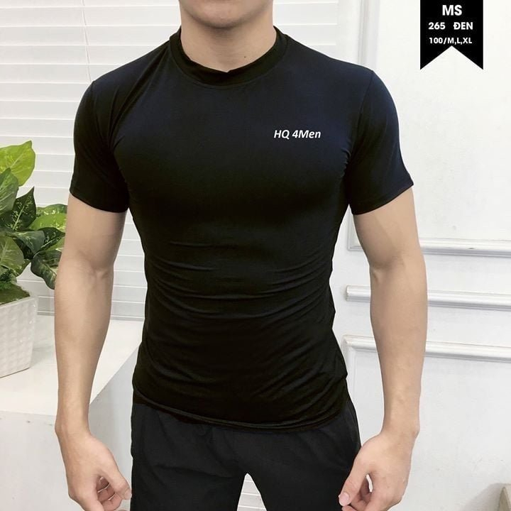 Áo thun nam thể thao, ôm body, tập gym chất thun cotton lạnh
