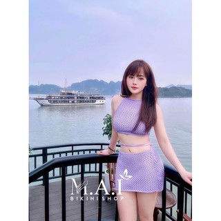 Set bikini len dệt ( ảnh thật sho tự chụp)