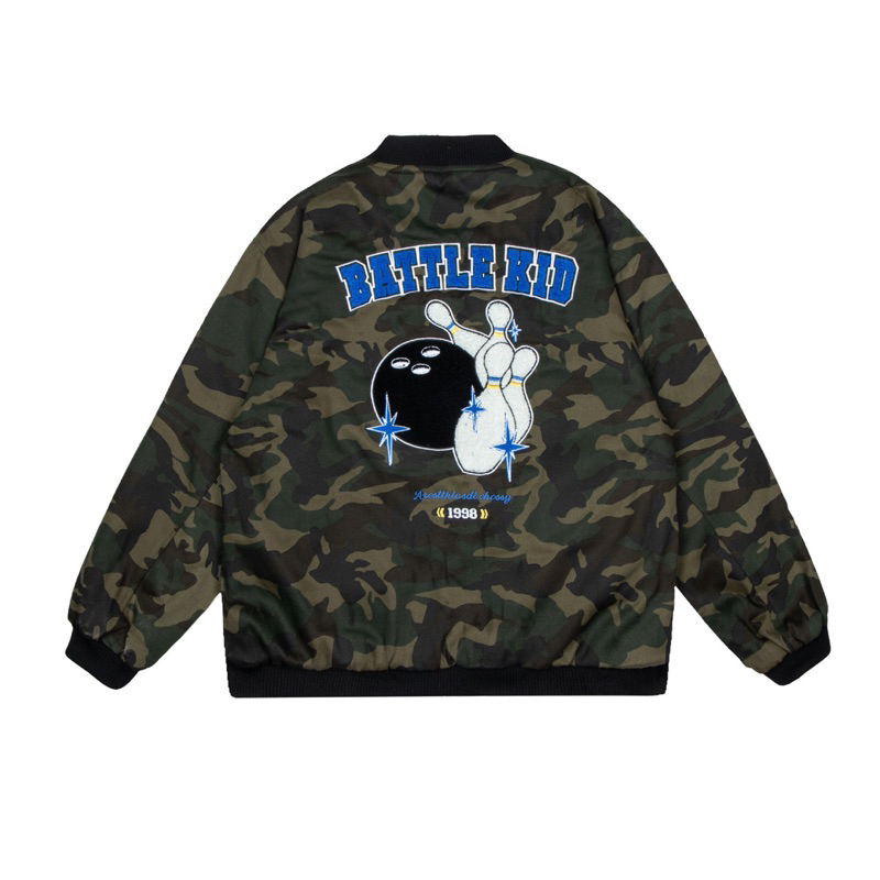 Bomber Jacket - Áo Khoác Lính phối hình
