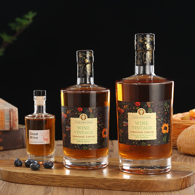 Chai rượu pha lê trắng thủy tinh dung tích 100ml 500ml 750ml
