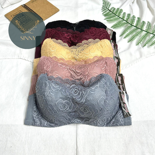 Áo ngực bigsize cup C có gọng, áo lót không mút Thái Lan kiểu bra phủ ren Sisterhood 1029, Sinny