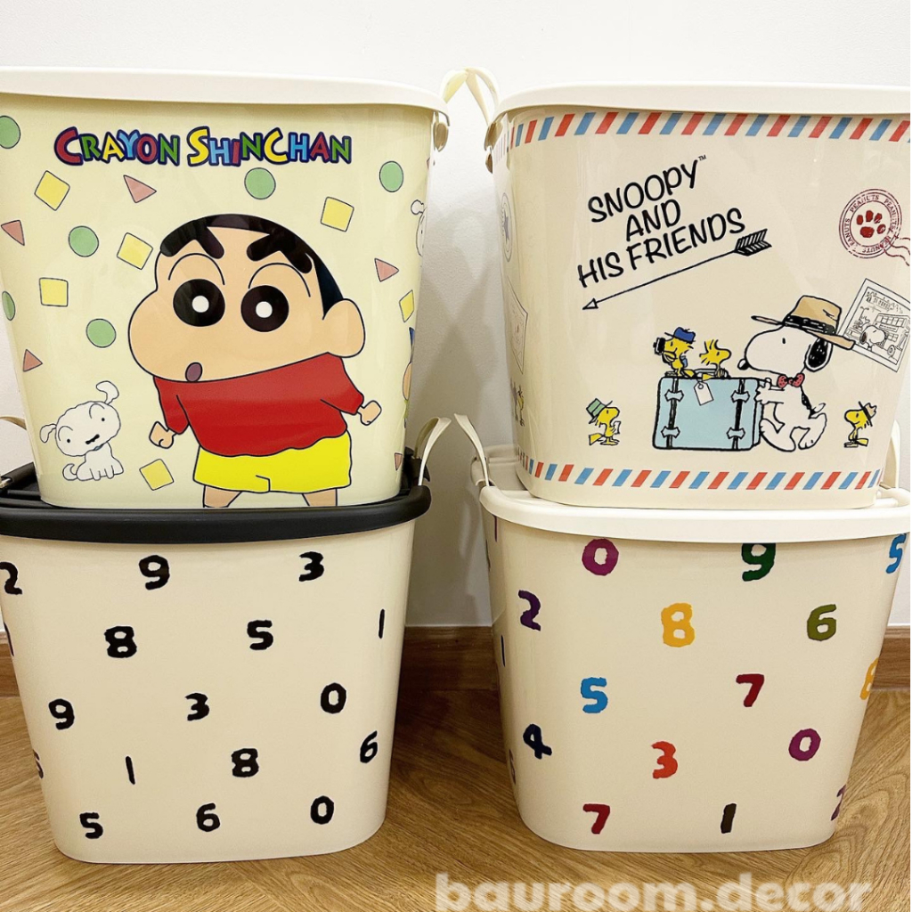 Giỏ nhựa đựng đồ, quần áo, đồ chơi dễ thương (Hàng có sẵn, shop tự chụp)