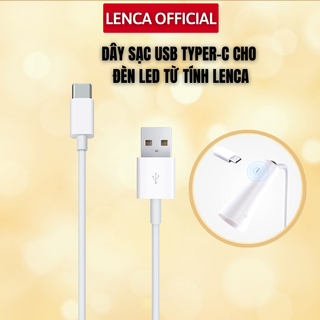 Dây sạc TypeC cho đèn led từ tính 3 trong 1 lenca không bao gồm củ sạc