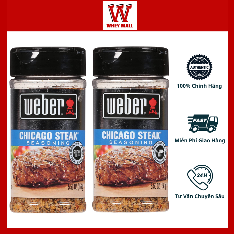 Gia vị ăn kiêng 0 calo Weber( eat clean, keto, gymer, das, không đường )