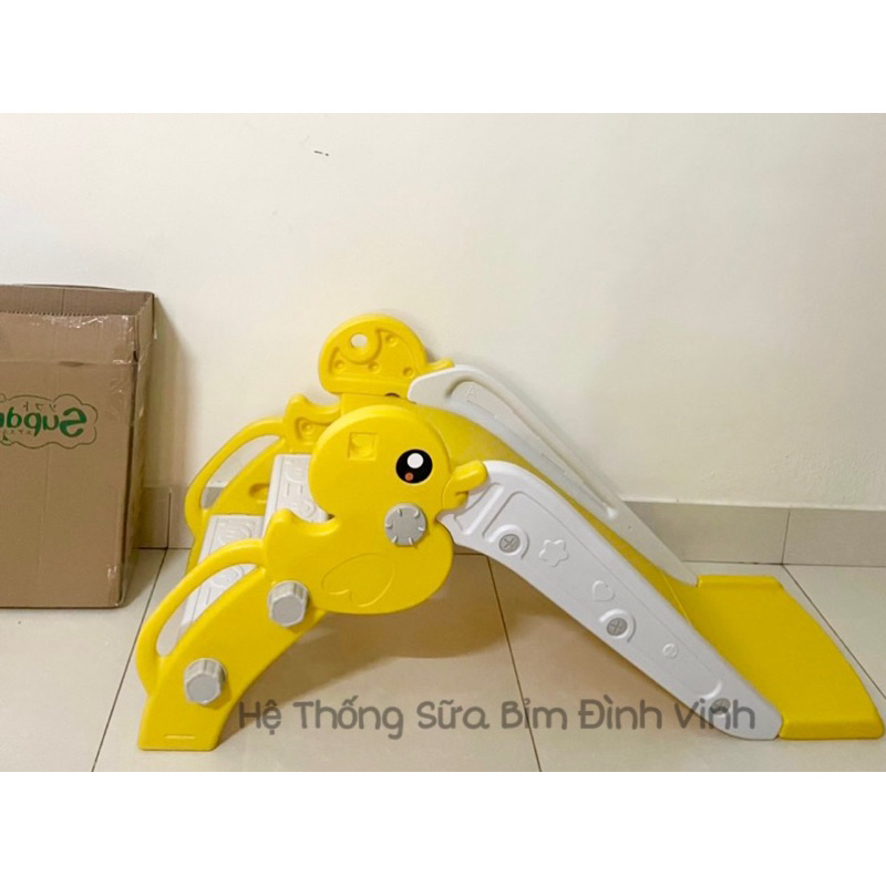 Cầu trượt Vịt cho bé, hàng quà tặng bỉm Supdry ( ảnh chụp thật)