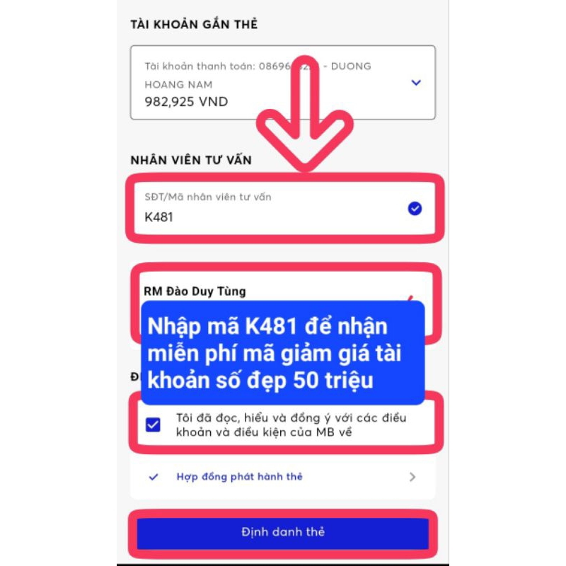 MBBank thẻ eVIPcare Hi VISA Collection 2in1 ATM