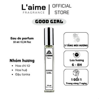 Tinh Dầu Thơm Nước Hoa Nữ  Good Girl L’aime,Thơm Sang Trọng, Ngọt Ngào, nc hoa 10ml và 2ml