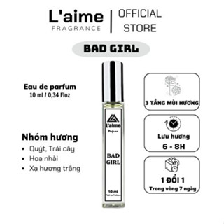 Tinh Dầu Nước Hoa Nữ L’aime Bad Girl hương thơm gợi cảm, cá tính, ngọt ngào và nc hoa nữ quyến rũ dạng xịt 10ml và 2ml
