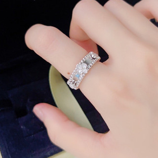Nhẫn cỏ hoa bạc 925