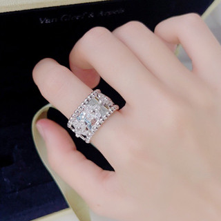 Nhẫn cỏ hoa bạc 925
