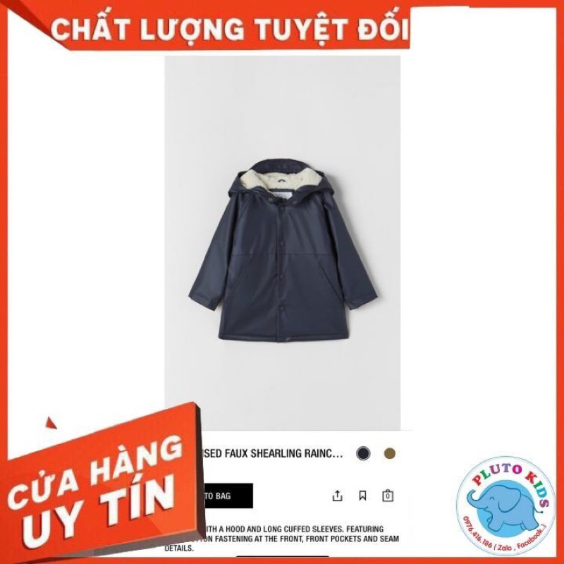 áo khoác lót lông chống nước cho bé