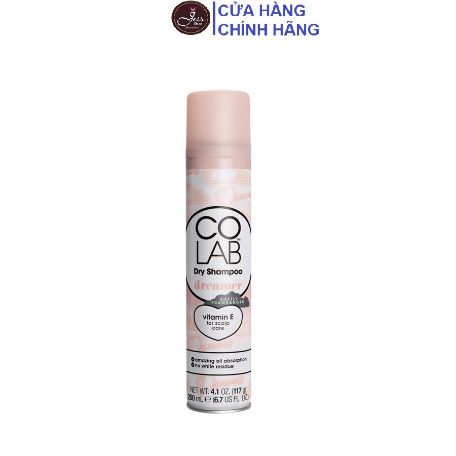 Dầu Gội Khô COLAB Dry Shampoo hương Dreamer 200ml