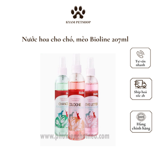 Xịt Khử Mùi Cho Chó Mèo BioLine 207ml - Nước Hoa Loại Bỏ Mùi Hôi Cho Thú Cưng 