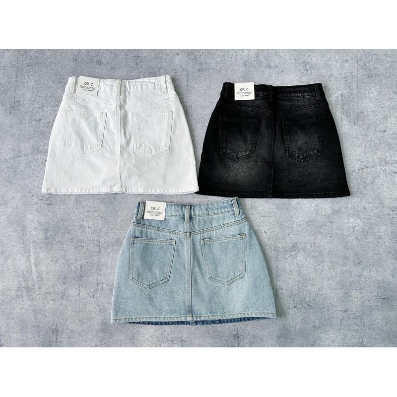 Chân váy jeans cotton