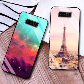 Ốp lưng samsung note 8 lưng kính cường lực sang trọng, sáng bóng