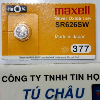 Pin sr626sw, 377 - 1.55v: maxell silver oxide