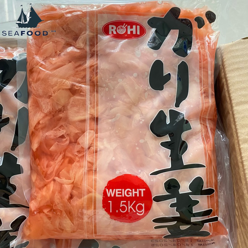 Gừng Hồng RoHi ăn kèm Sushi, sashimi. Chiết gói lẻ tiện dụng