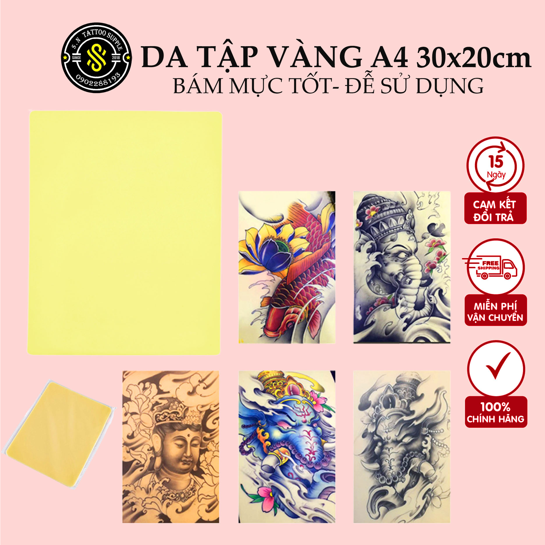 DA TẬP xăm A4 (🎁Tặng+ Freeship💝) Da Tập Xăm Hình Và Phun Xăm- Kích thước 30CM*20CM, dày 0,1CM Silicon.