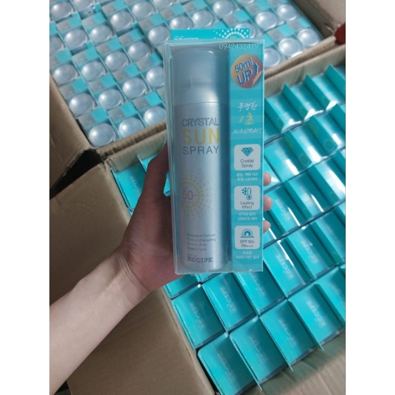 Xịt chống nắng Hàn Quốc Crystal Sun Spray SPF50+ PA+++