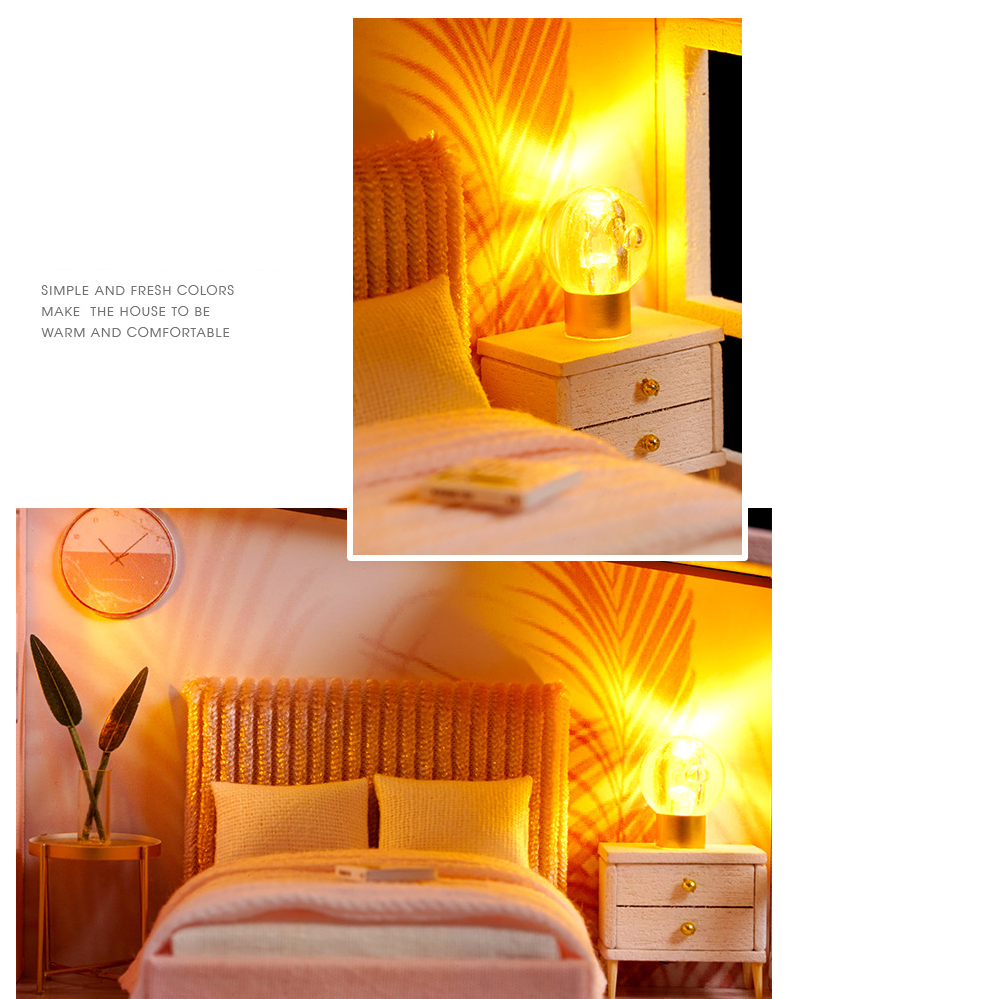 Combo nhà búp bê tự làm mô hình DIY dollhouse QL-003