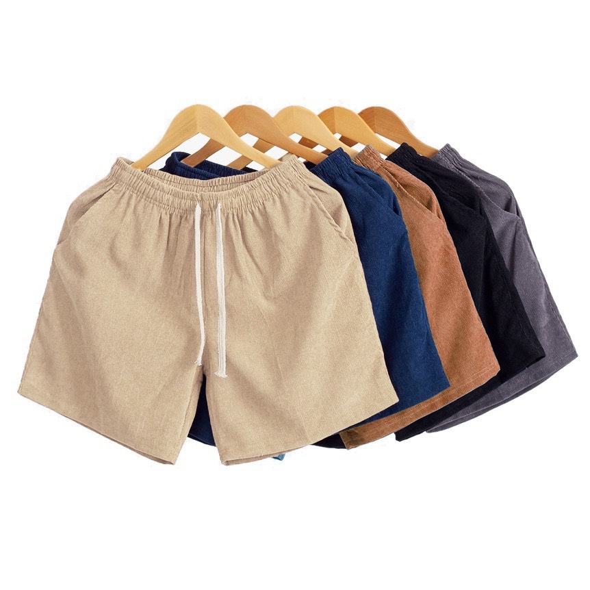 Quần short kaki nhung tăm form quần chạm gối slim fit, tôn dáng ae khi lên đồ , dễ phối đồ