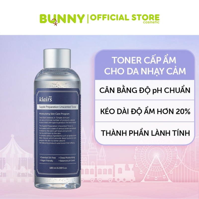 Nước Hoa Hồng Không Mùi Dear Klairs Dưỡng Ẩm Da Và Làm Mềm Da 180ml | BigBuy360 - bigbuy360.vn