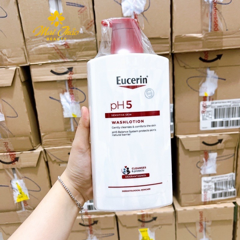 Eucerin Sữa tắm dạng gel pH5, cho da nhạy cảm (có mùi) Eucerin pH5 Washlotion 1000ml