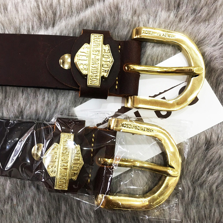 Bảo hành 2 năm Thắt lưng nam da bò sáp nguyên tấm, mặt khóa đồng đúc thật tặng kèm đinh đục lỗ