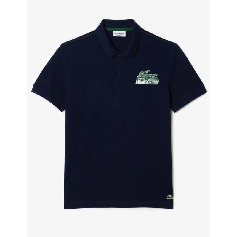 Áo Polo Lacoste con Logo Azul Marino Hombre