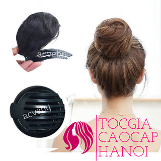 Tóc giả búi tròn xược cài, cực dễ dùng