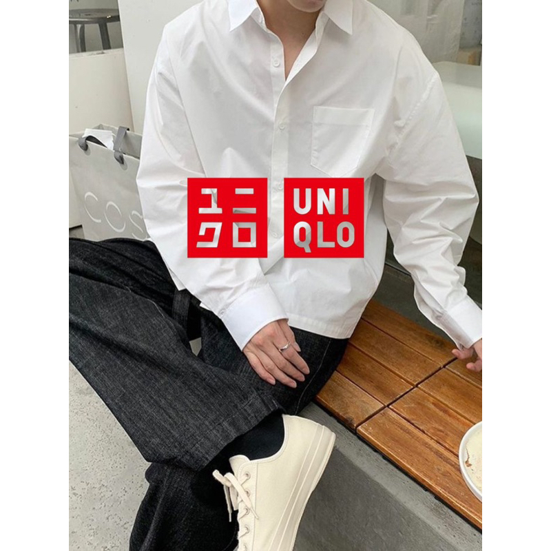Sơ mi nam trắng Uniqlo - hàng 2hands