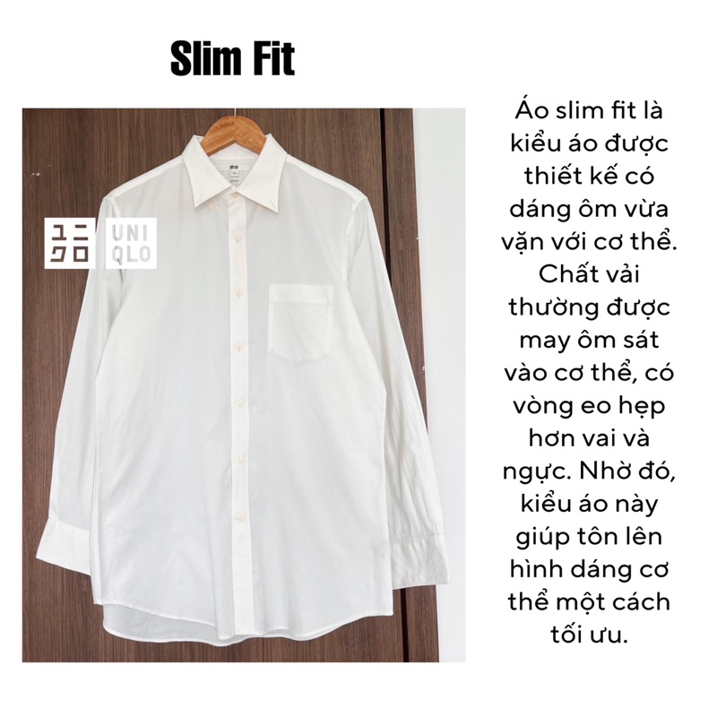 Sơ mi nam trắng UNIQLO - Hàng 2hands tuyển