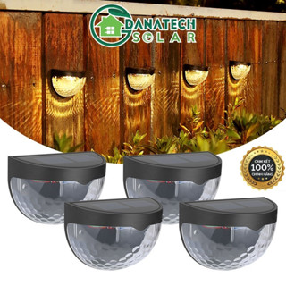 Đèn bán nguyệt năng lượng mặt trời trang trí sân vườn, hàng rào, ban công, cảm biến ánh sáng