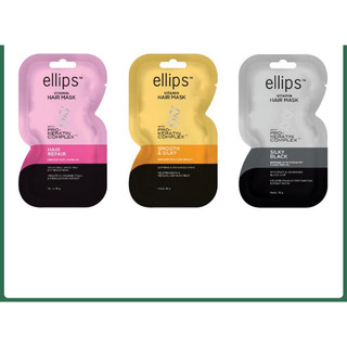 Kem Ủ Tóc Ellips Keratin Vitamin Hair Mask with Pro-Keratin Complex 18g Sản phẩm chính hãng