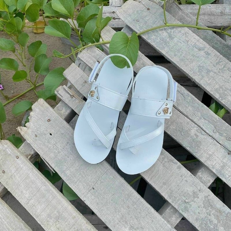 Dép sandal nam nữ full trắng sp78