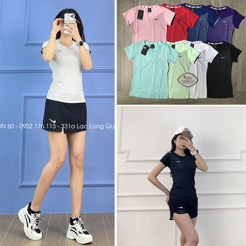 ÁO CHẤM BI LOGO THÊU
