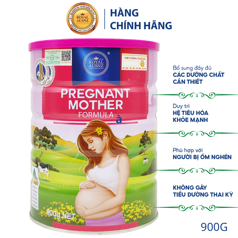 Sữa bầu Hoàng Gia Úc Royal Ausnz Pregnant Mother Formula 800g DATE 2025 bổ sung đầy đủ dưỡng chất cho con yêu